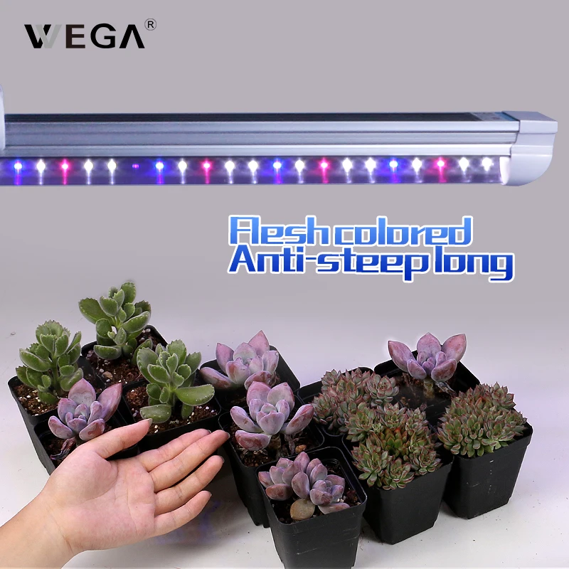 

WEGA 15W 30W LED Long Ultraviolet Growing Lamps For Indoor Plants Aquarium 90cm Lamp For Flower Plants Vegetative Growing Light