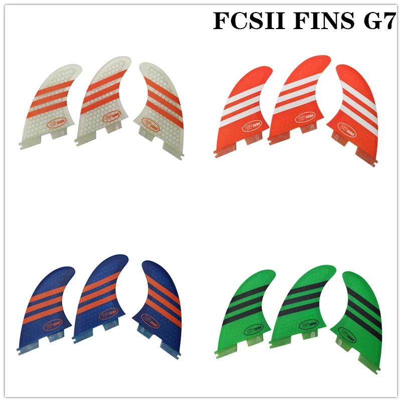 FCS2 G7 размер доска для серфинга стиль красный/синий/зеленый/белый цвет сотовые плавники три ребра набор FCS 2 ребра Горячая FCS II ребра Quilhas