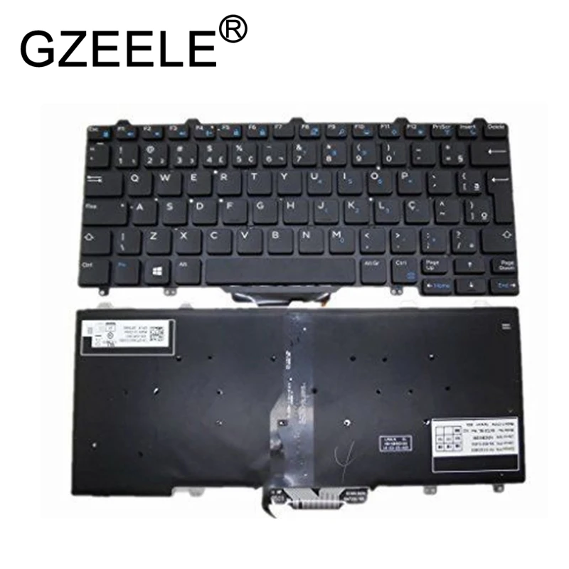 GZEELE Клавиатура для ноутбука DELL Latitude 7350 5480 5290 E5250 E7270 E7250 освещенная контржурным светом бр Бразилия PK1313O3B35 SN7231BL SG-63210-40A 0 ptkng