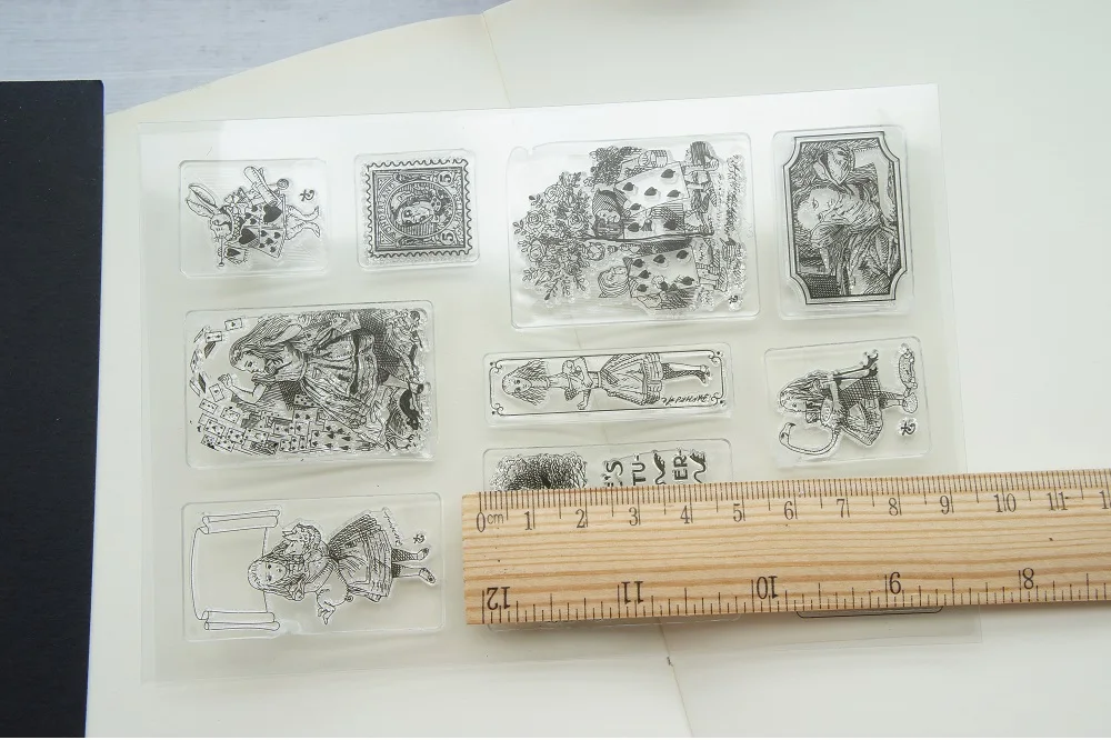 Fairy tale Alice story design clear transparent stamp silicone stamps as scrapbooking decoration DIY card paper gift use clear stamps,clear rubber stamps