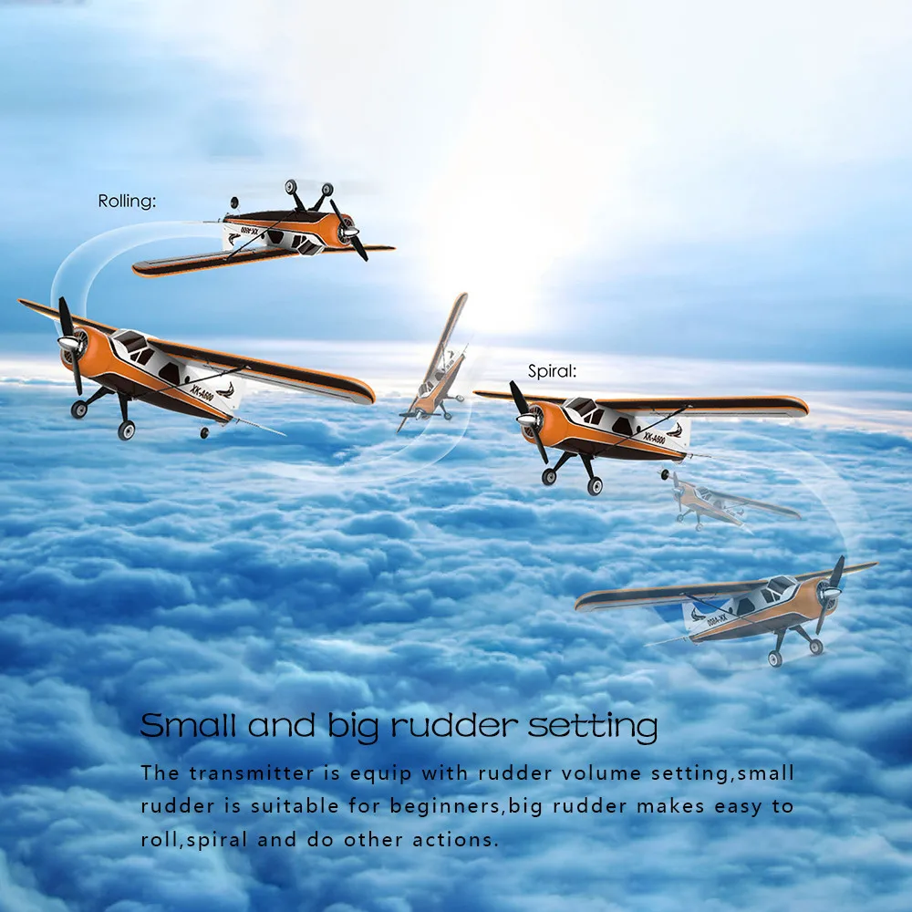 

XK DHC-2 A600 4CH 2.4G brushless motor 3D6G RC aircraft 6-axis glider drive motor 1404 brushless motor (European regulations)#/2