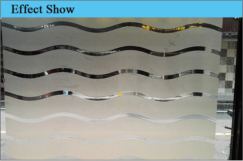 Strips Style Thickening Frosted Static Sticker No Gluey Shutter Film Office Glass Partition Decor Security Glass Stripe Sticker