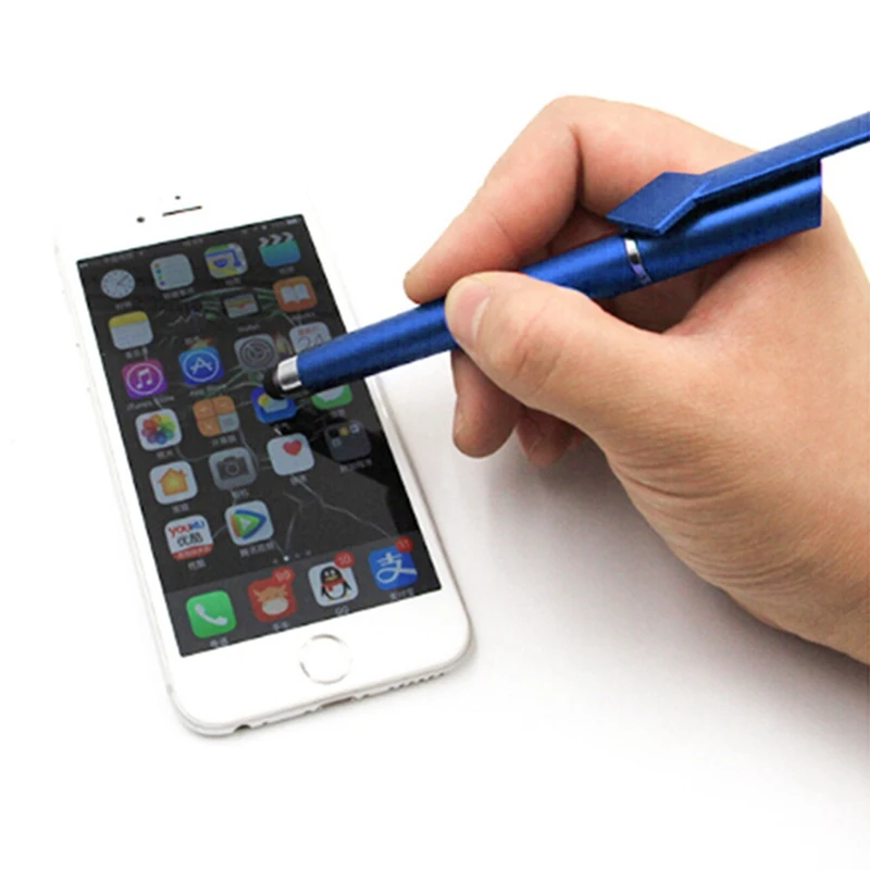 1 шт Многофункциональный стилус для мобильного телефона+ Шариковая ручка+ подставка для мобильного телефона, Подарочная реклама, пользовательское изображение, сделай сам для Iphone6s 7 8 Xr