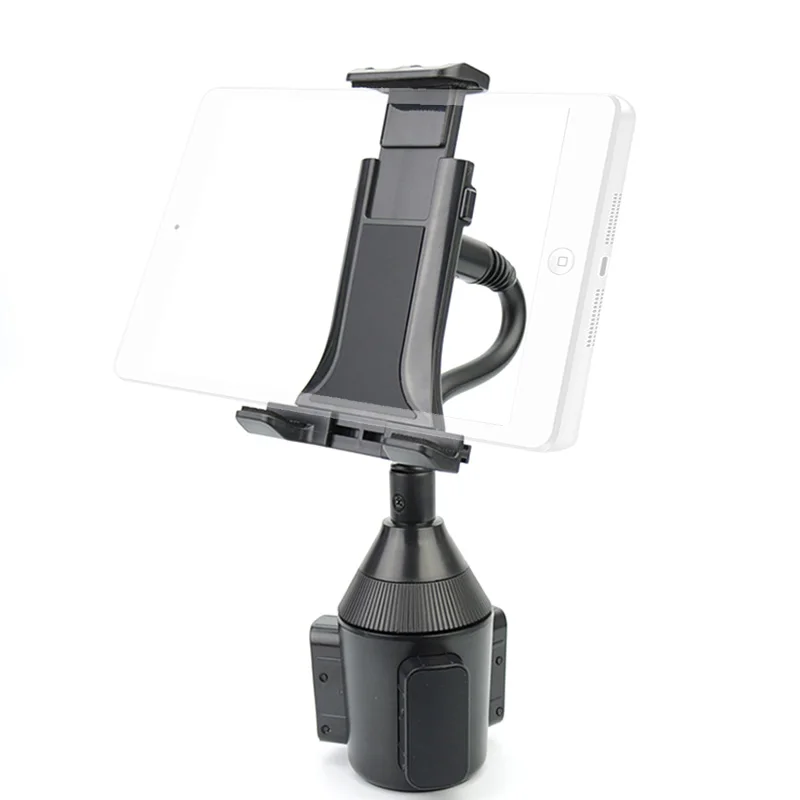2 in 1 Tablet & Smartphone Car Cup Holder Mount with a Flexible Neck