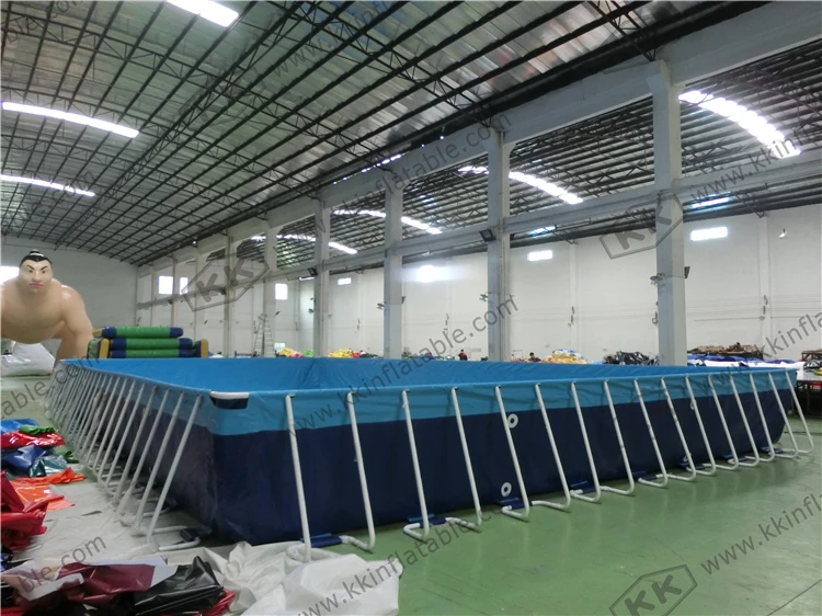 

Stainess Steel frame Discount Folding Swimming Pool for water park