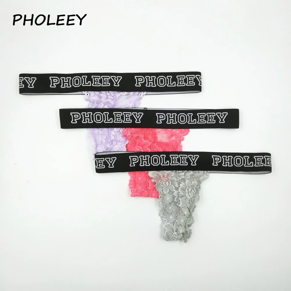 Pholeey 3 шт. Цвет смешивания новые летние список Для женщин сексуальные трусики