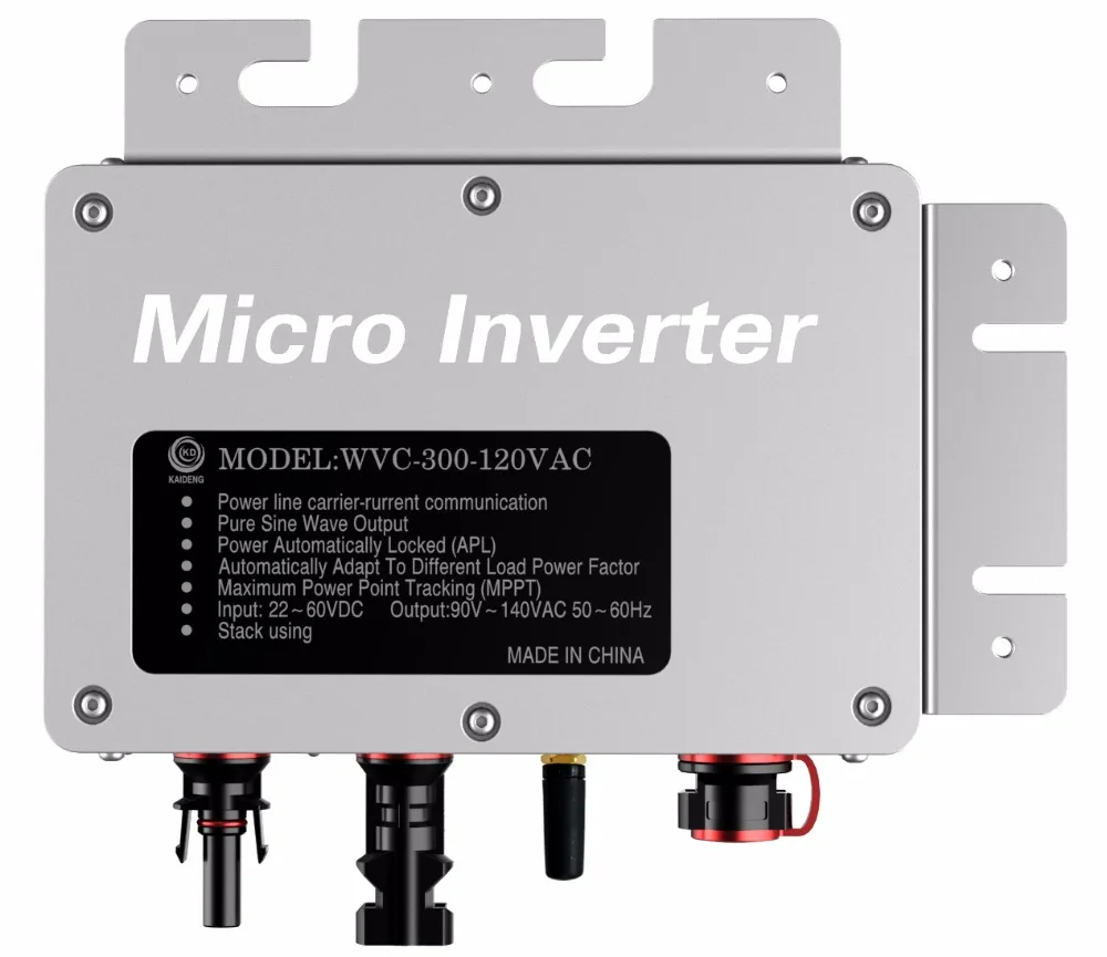 300 Вт Чистая синусоида мощность высокочастотный инвертор IP65 22-50 в вход 180-260VAC выход солнечной энергии микро-инверторы MPPT Новинка