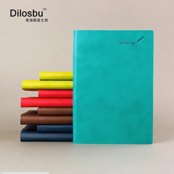 

Dilosbu A6 A5 mini nitepad colorful pocket notebook soft leather copybook 128core Office notepad Travel organizer diary