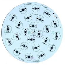 10 шт. 24 Вт 162 мм алюминиевая пластина, светодиодный PCB плата, светодиодный теплоотвод для прожектора, светильник, прожектор и т. д
