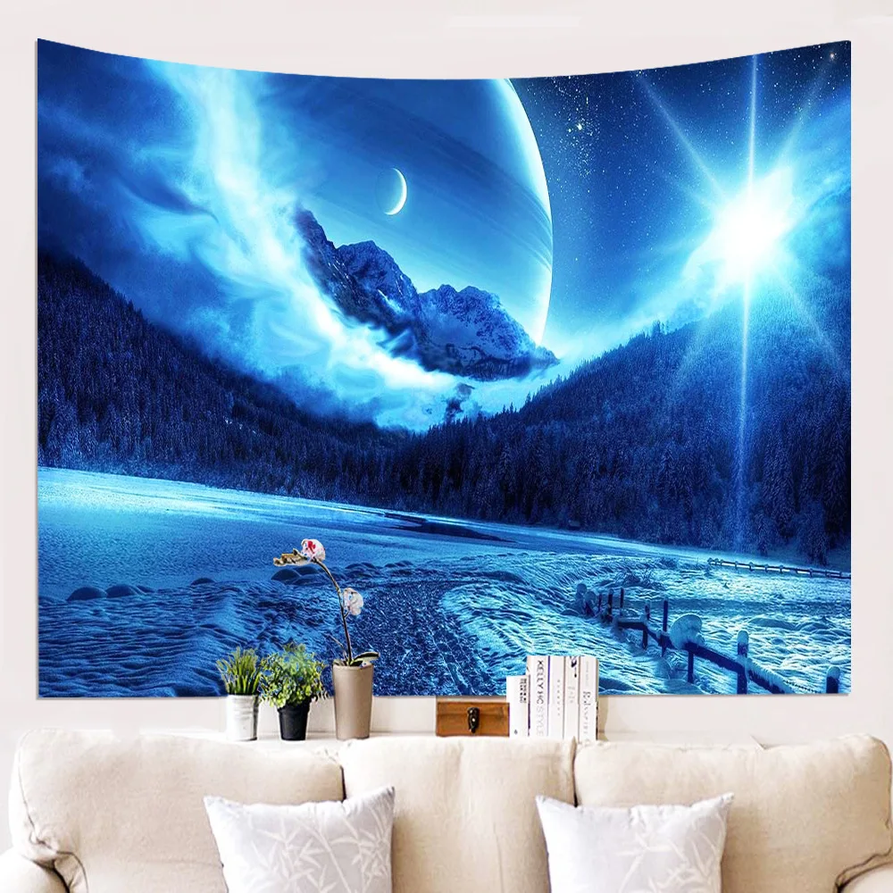 

Fantasy Starry Sky Tapestry Wall Hanging Decoration Leisure Fashion Shawl Background Yoga Mat Printing Curtain Tablecloth