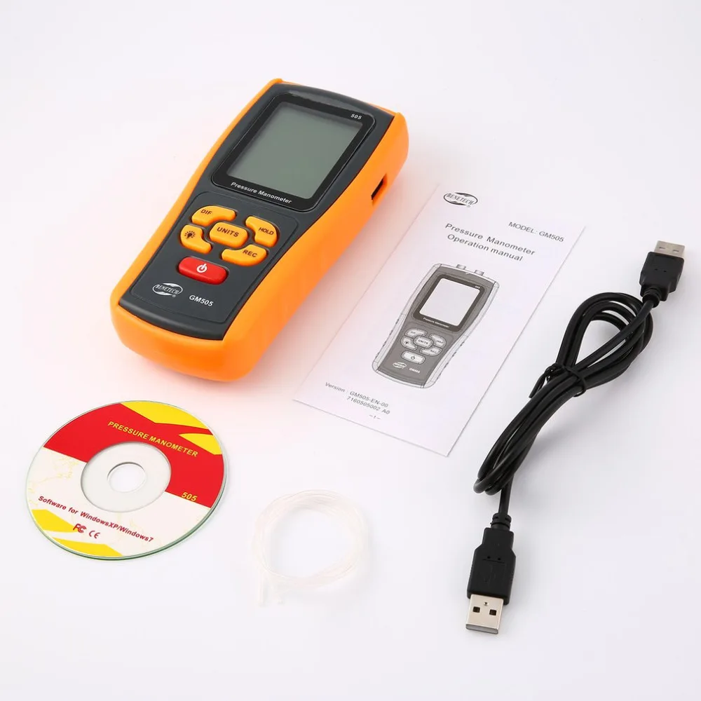 High precision digital pressure gauge GM5505 micro-pressure gauge differential pressure manometer air pressure gauge High precision digital pressure gauge GM5505 micro-pressure gauge differential pressure manometer air pressure gauge