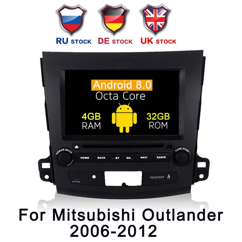 Discount Octa Core Android 8.0 Car DVD Radio GPS Navigation For Mitsubishi Outlander 2006-2014/Peugeot 4007/Citroen C-Crosser With Canbus 5