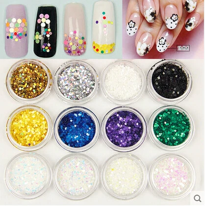 

Nail Thin 1MM Matte Sequins Super Flash Jewelry 16 Color Nail Polish Laser Phototherapy Glue Decorative 2Pack/lot