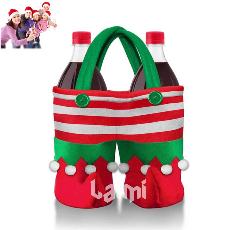 Рождественский подарок бутылка для сумки Сумка необходимые средства для рождественские украшения орнамент Enfeite De Natal
