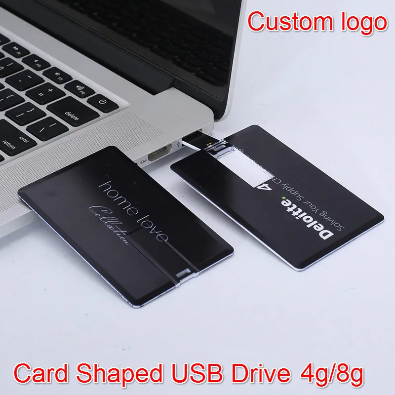 Bank Credit Card Shaped Slim 64gb USB Flash Drive 4GB 8GB 16GB 32GB ...