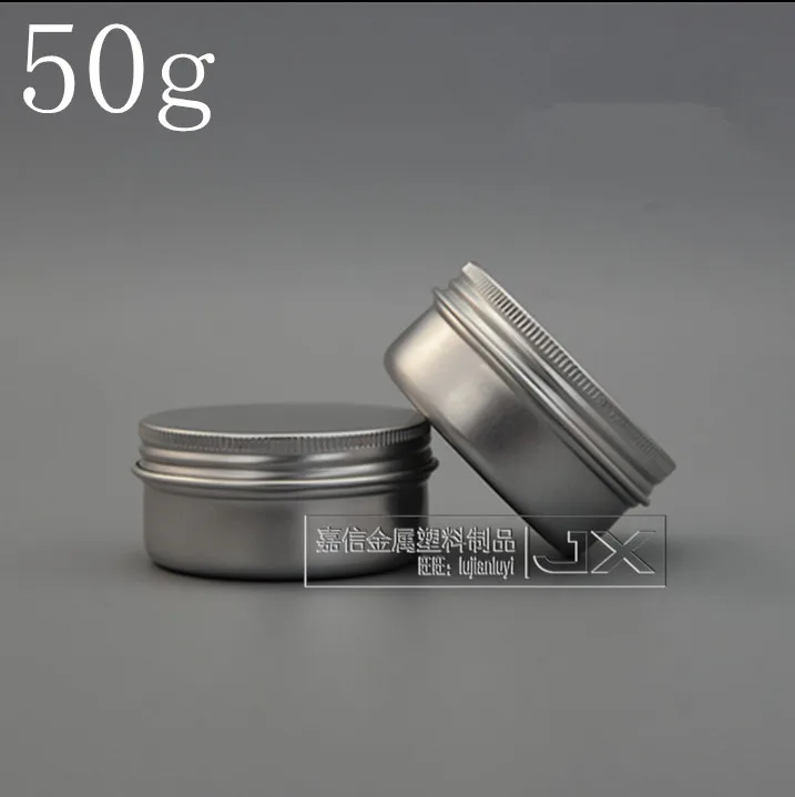 

Free Shipping 50g/ml Silver Aluminum Empty Lucifugal Flat Bottle Jar Cream Eye Gel Pomade Bath Salt Empty Cosmetic Containers