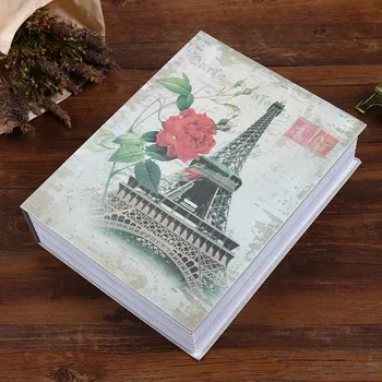 

Small Book Safes Fun Creative Simulation Key Lock Book box Metal Steel Secure Secret Hidden Storage Box (Size S 18*11.5*5.5cm)