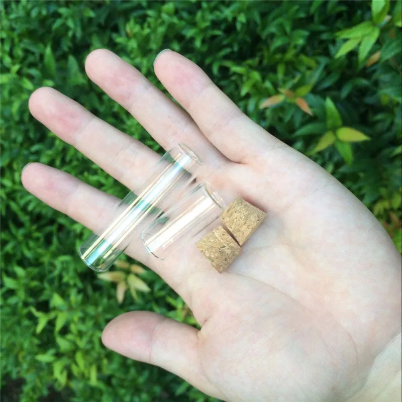 Mini Glass Jars with Corks 3ml 6ml  wide-mouth Bottles Jar Storage Bottles for Sand Liquid Food Bottles2