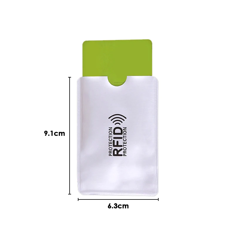 

1 pcs Protection Metal Credit Card Holder Aluminium Anti Rfid Wallet Blocking Reader Lock Bank Card Holder Id Bank Card Case