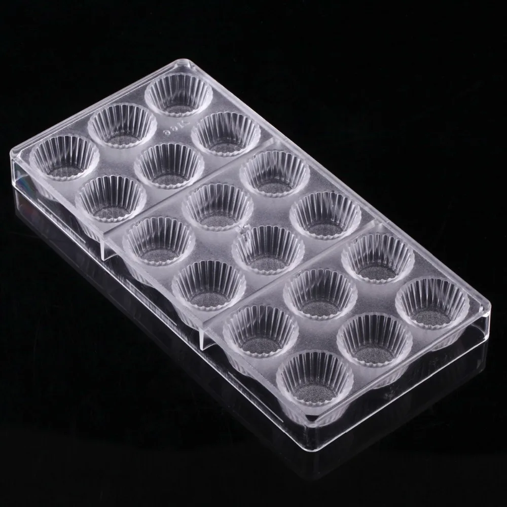 2017 Easter Mold Bakery Cake Making Tools Chocolate Cupcakes Mold Mini Circle Cup Round Plastic Tray