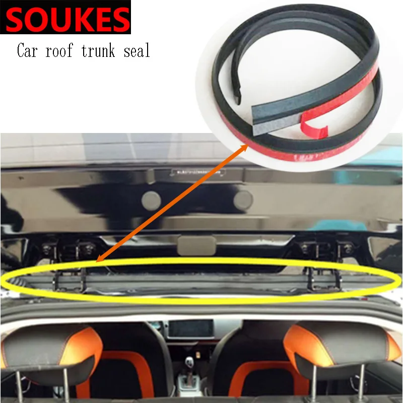 

1.5M Rubber Car Sticker Trunk Bumper Sound Sealing Strip For Volvo S60 XC90 V40 V70 V50 V60 S40 S80 XC60 XC70 Nissan Qashqai