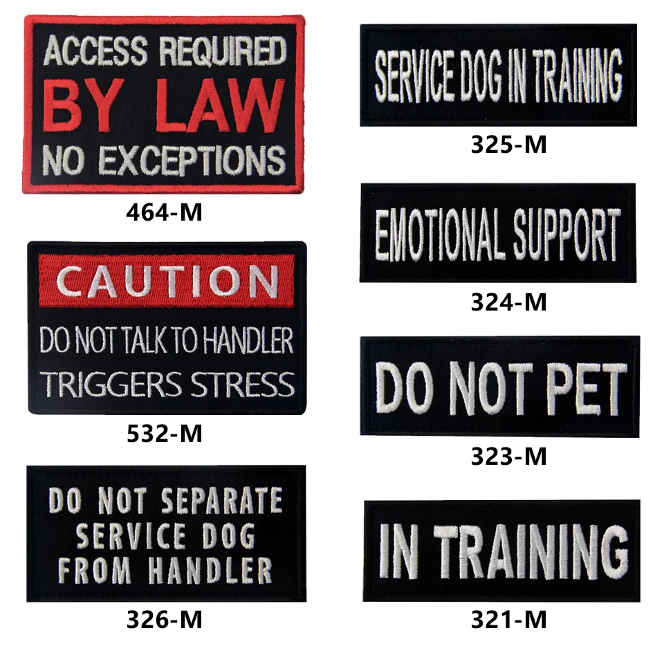 

Embird patches Embroidered tactical patch hook & loop Service Dog in training ceo-friendly sew on patches service dog patch