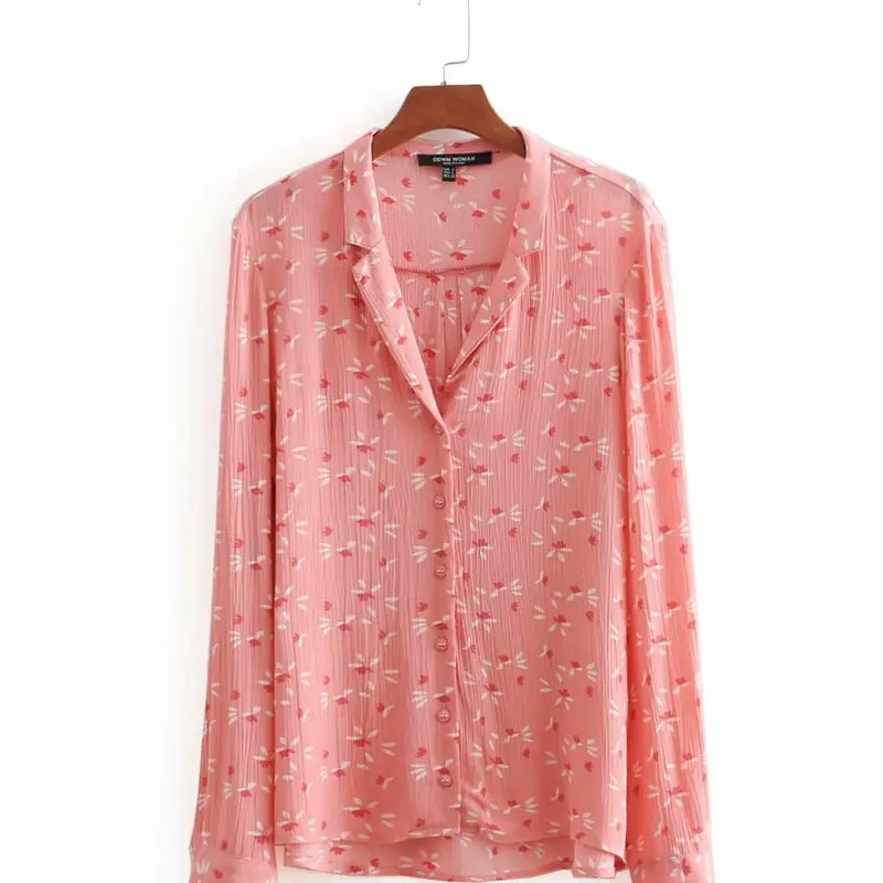 

Ding Ding 45-8067 European and American fashion suit collar Print Shirt