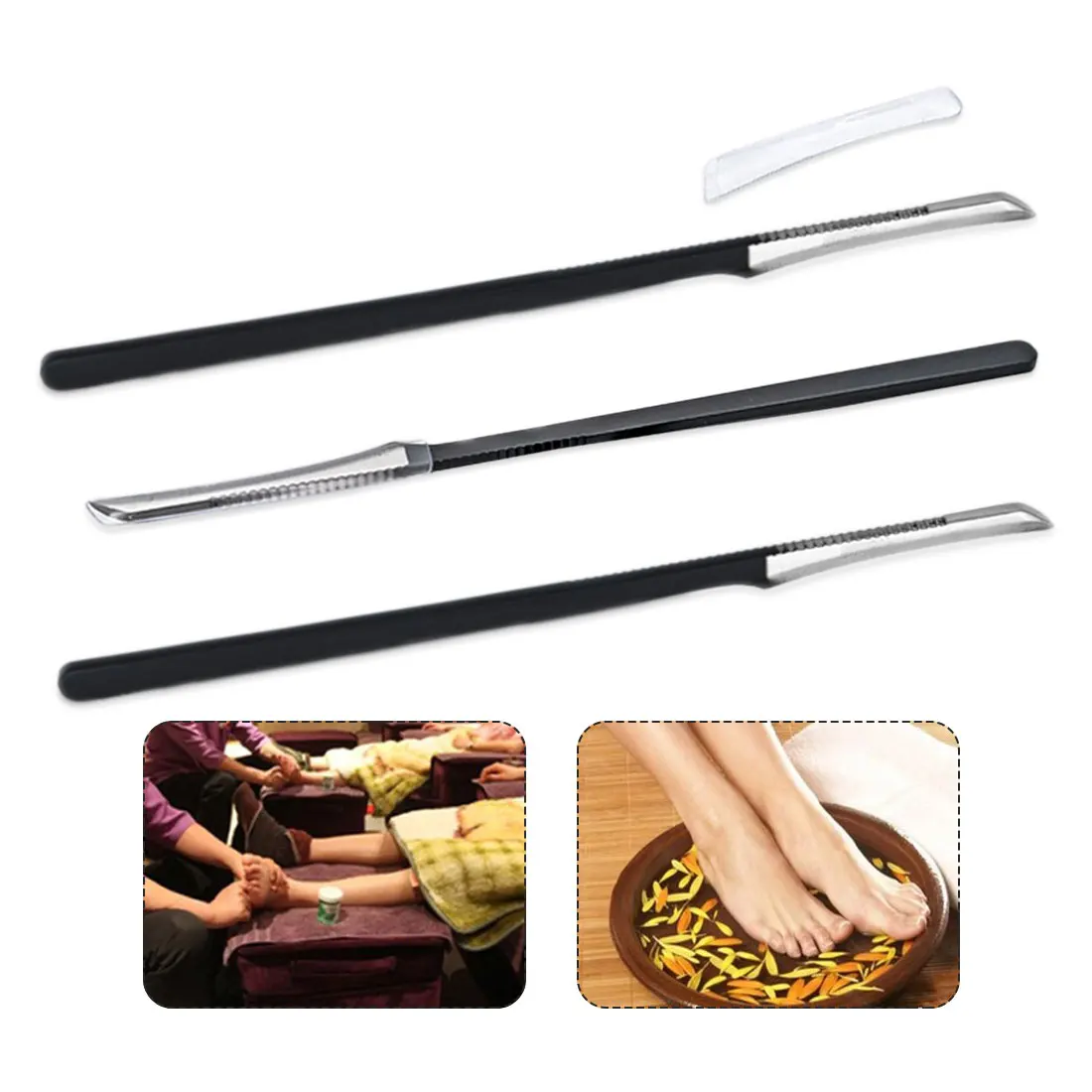 

Exfoliating Foot Care Cuticle Pedicure Tool Hard Dead Remover Foot Rasp File Callus Remover Stainless Steel