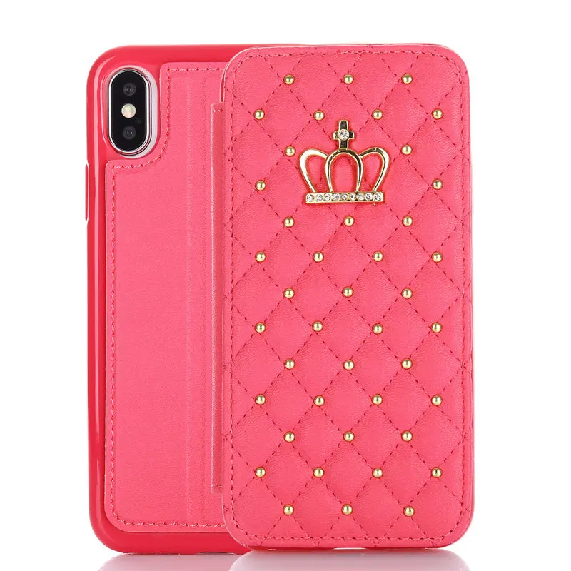 BELIAL Phone Case for iPhone 7 Case Wallet Flip Cover Luxury Diamond Leather Soft TPU Cover for iPhone X 5 5S SE 6 6s 7 8 Plus  (18)