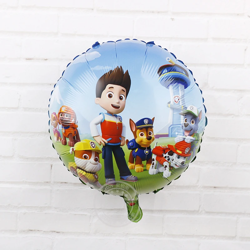 18 дюймов лапы патруль фольгированные шары День рождения украшения детские игрушки подарок 50 шт. авторизованный собака гелий Глобус балон