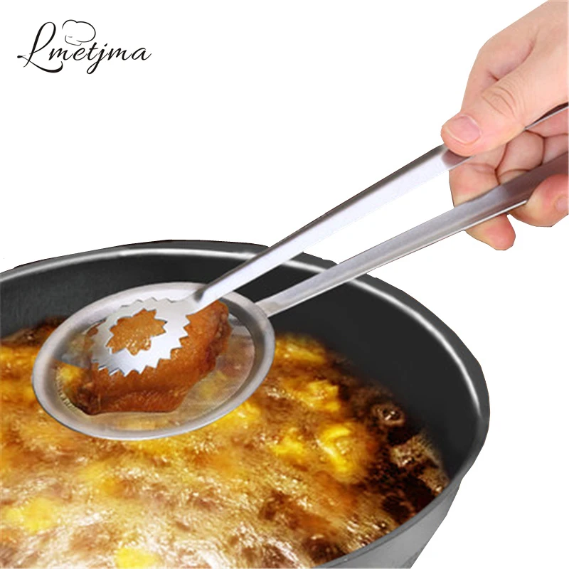 

Creative Stainless Steel Cooking Frying Oil Strainer Colander Wire Fine Filter Mesh Spoon Fried Food Oil Strainer Clip D0003