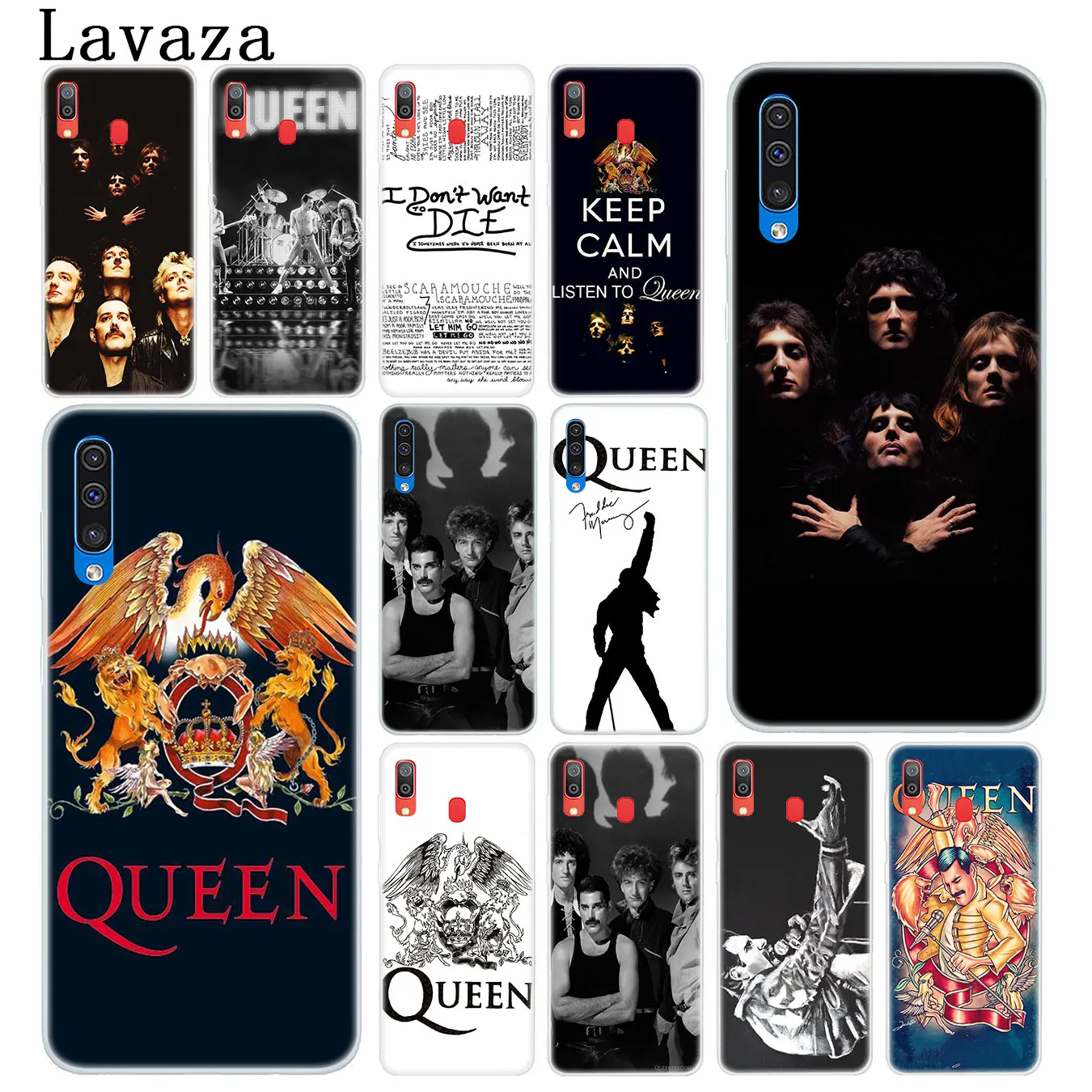 Жесткий прозрачный чехол для телефона Lavaza Queen Rock Group Samsung Galaxy A10 A20 A30 A40 A50 A60 A70 M10 M20 M30