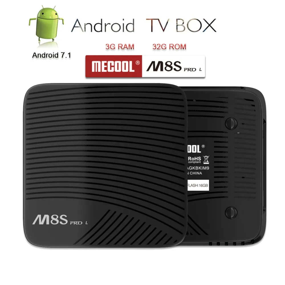 

Mecool M8S PRO L Android TV Box 4K Smart Box 3GB 32GB Set Top Box Amlogic S912 OTT IPTV HD WIFI Support Voice Control Stalker