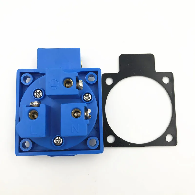 Британская промышленная безопасная розетка 13A 250V IP44 CE сертификация синий UK