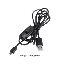 Raspberry Pi 3 Model B USB To Micro USB Charging Cable With Switch For Raspberry Pi 2 Banana Pi M3 Power Adapter