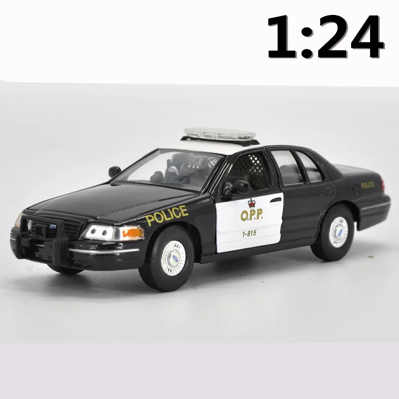 

High simulation supercar,1:24 scale alloy 1999 Ford Crown Highway Patrol Car,Collection metal model toys,free shipping
