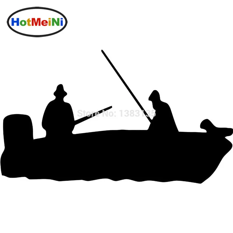 Download HotMeiNi 6*3.5' Fishing Boat Vector Image Car Sticker For ...