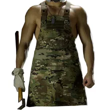 Мужская и женская одежда для пикника на открытом воздухе предотвращает загрязнения без рукавов камуфляж тактический нейлоновый жилет Pinafore техник фартук механика