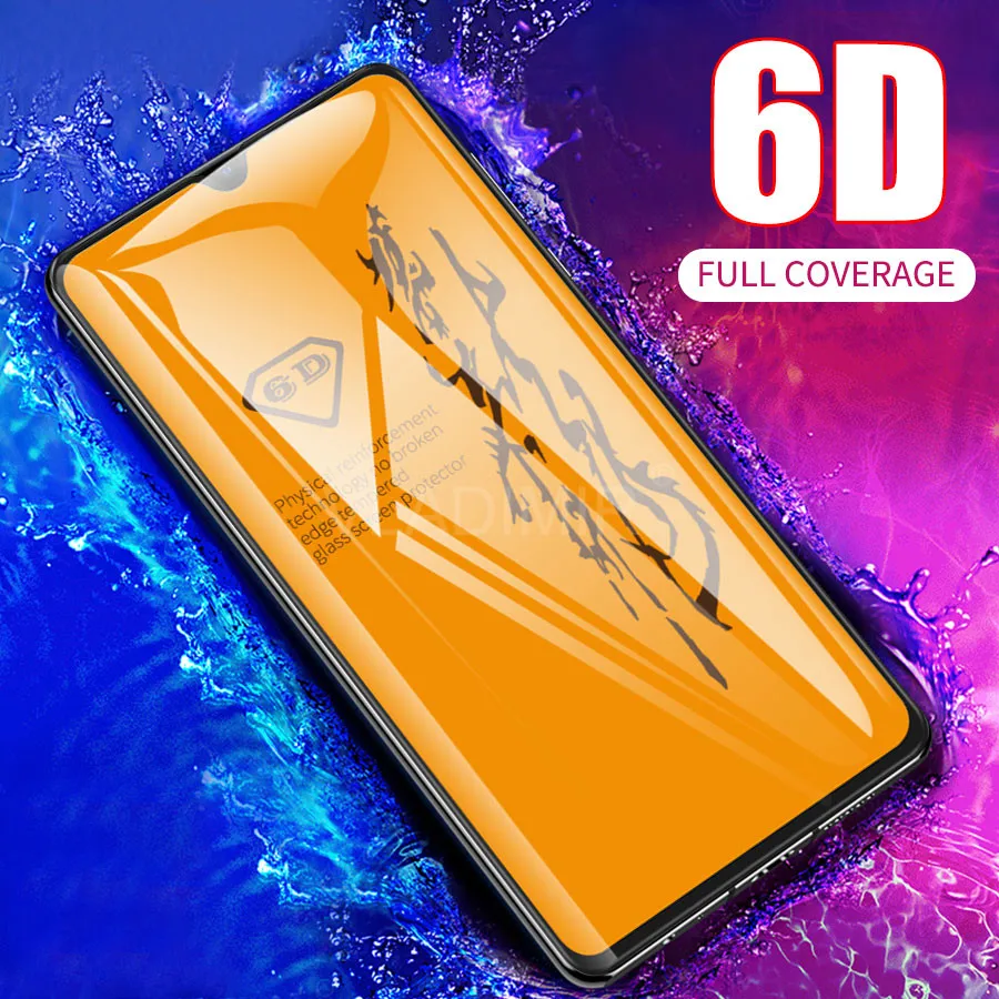 6D полное покрытие клеевая прозрачная пленка для huawei P30 P20 Pro Lite закаленное стекло