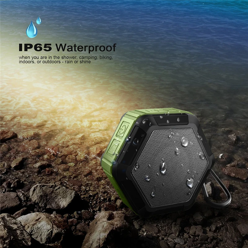 M& J работает в воде Портативный беспроводной Bluetooth динамик сабвуфер мощный IP65 Спорт на открытом воздухе Mp3 плеер Музыкальный динамик бас
