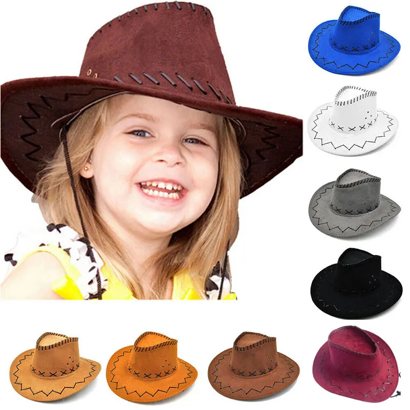 Новое поступление, унисекс, женские, мужские шляпы, дикие западные модные ковбойские шляпы, повседневные однотонные Модные западные головные уборы
