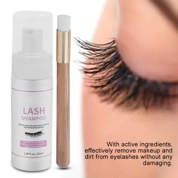 

50ML Professional Eyelash Makeup Foaming Cleanser Mild Eyelash Extension Cleaning Foam Eyes Makeup
