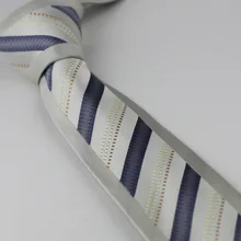 Для Мужчин's Галстуки для костюма дизайн светло серый фон голубого цвета с коричневого, желтого цвета в клетку и полоску шейный платок, тонкий галстук 6 см рубашек свадебное платье галстук