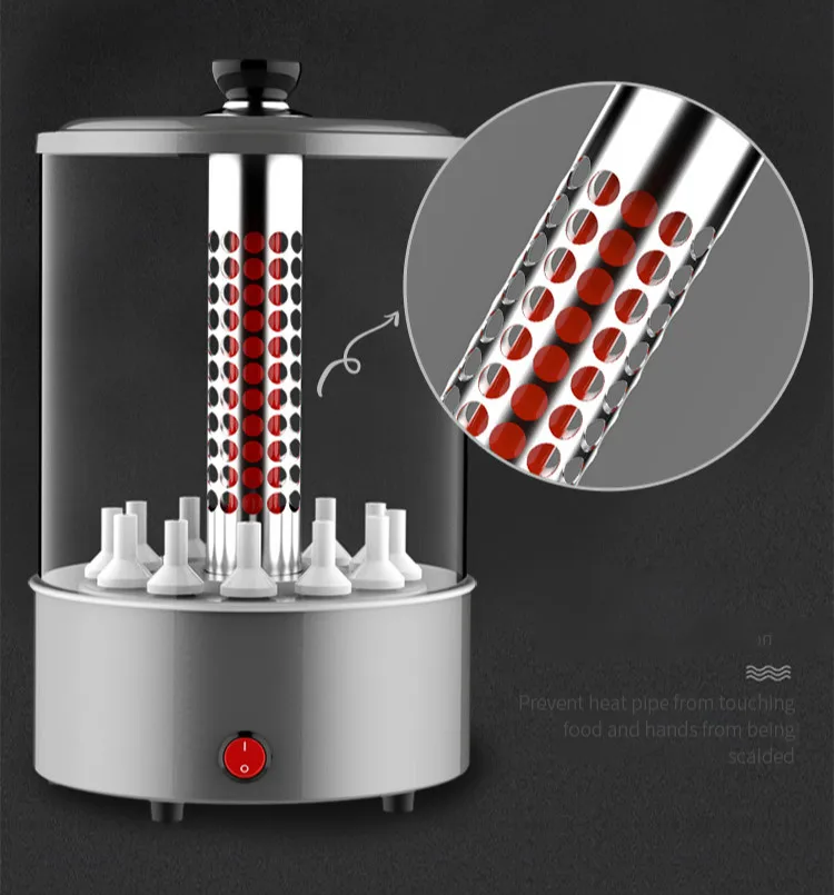 220V 1100w 360 градусов Электрический вращающийся гриль барбекю машина автоматическая высокой температуры шампур инфракрасный обогрев 31x21 см