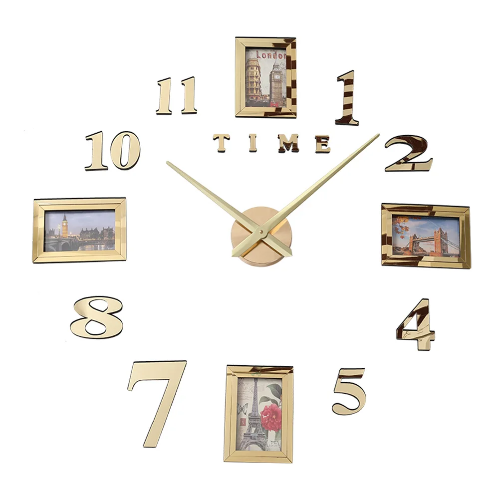 Фоторамка Saat настенные часы Horloge Reloj De Pared Duvar Saati Relogio Parede Klok современный дизайн 3d
