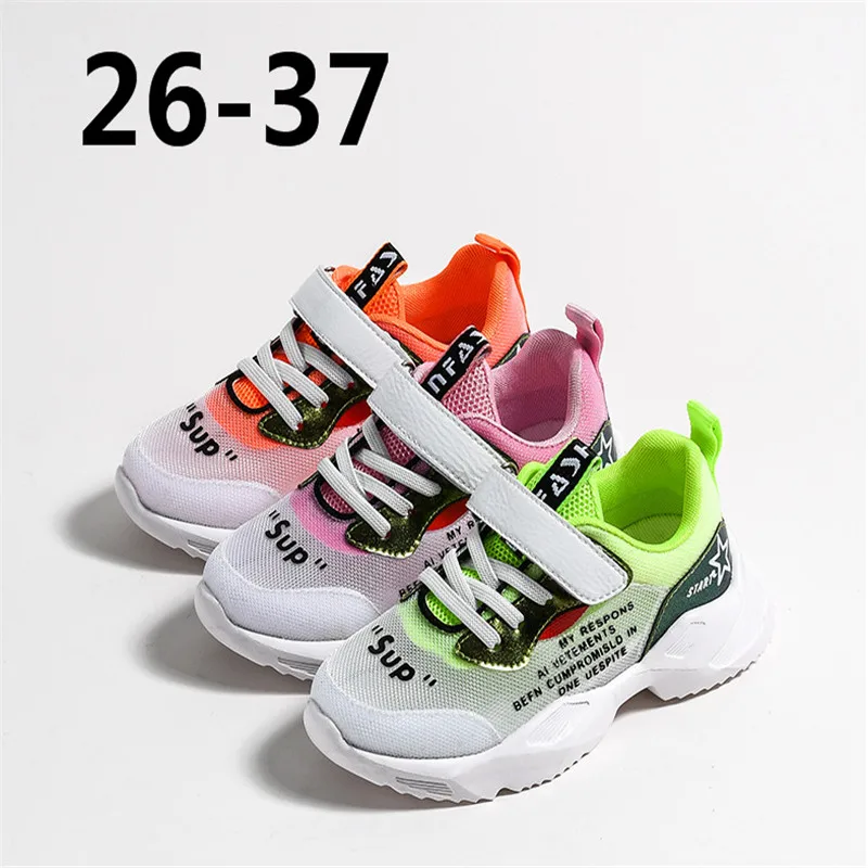 

Outdoor soft bottom breathable comfortable children breathable sports 2019 summer new girls boys running children's shoes