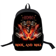Rock Band ACDC Backpack Led Zeppelin Pink Floyd Punk Backpack Men Women Nirvana Street Rock Backpacks