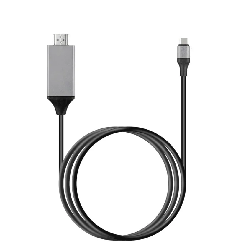 A5611 GreyBlack HD 1080P Тип C телефон к HDMI ТВ адаптер HD ТВ ключ видео кабель конвертер для MacBook samsung S8 S9 S10 Plus Note 8 Note9 - Цвет: A5611 GreyBlack