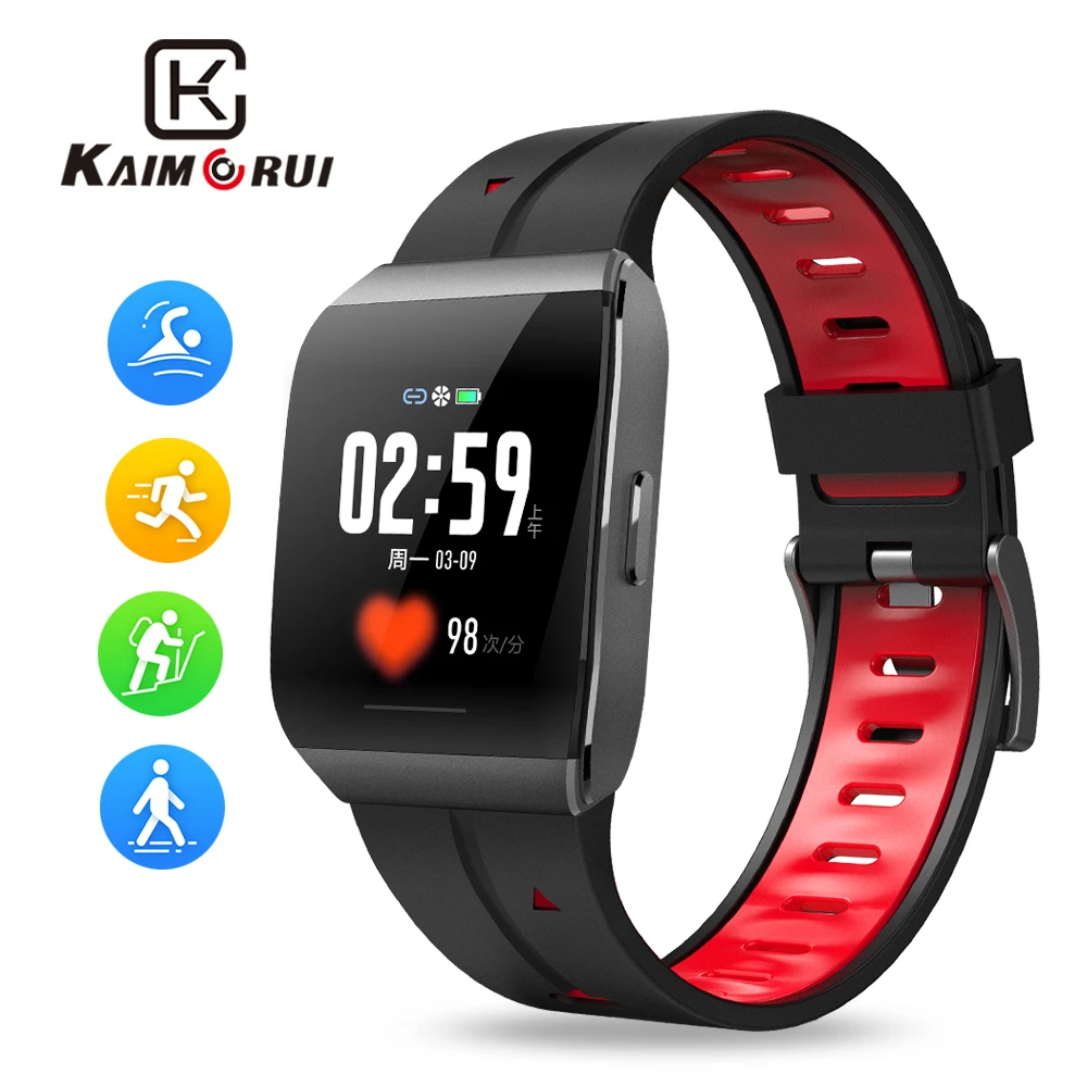 

Smart Watch X1 Mens IP68 Waterproof Heart Rate Smartwatches Bluetooth Fitness Tracker Watch for Android IOS Women Wristband