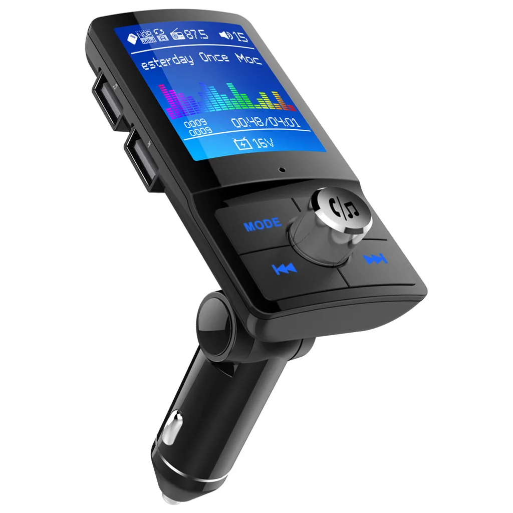 Автомобильный MP3-плеер, беспроводной fm-передатчик, модулятор, Hands-free, светодиодный дисплей, автоматический mp3-плеер, TF карта, двойной порт, USB, AUX